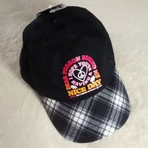 NEW JUSTICE HAT! DEAR PERSON BEHIND GIRLS/WOMENS AJUSTABLE BASEBALL HAT NWT!